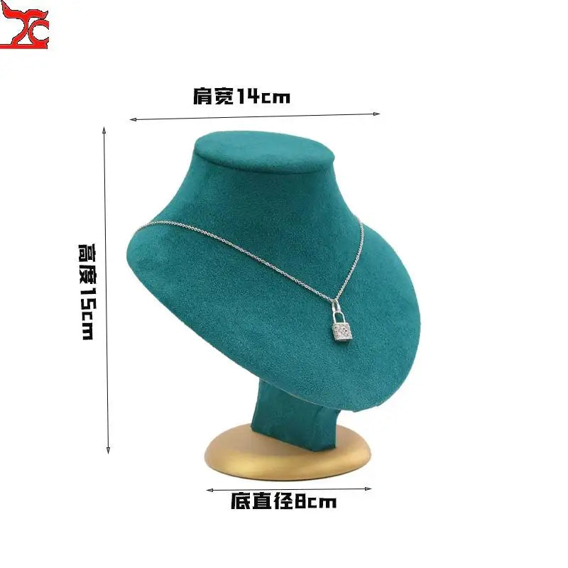 Green Flannel Multi-Bit Jewelry Rack Earring Necklace Brooch Plate