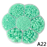 AB Pearl Flat Bottom Headdress Hair Accessories DIY Paste Drill
