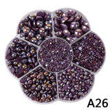 AB Pearl Flat Bottom Headdress Hair Accessories DIY Paste Drill