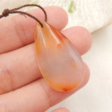 Red Agate Pendant Bead for Jewelry Making