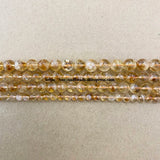 AAAA Yellow Citrine Crystal Stone Loose Beads 6 8 10 MM