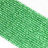 Green Jade Chalcedony Rondelle Faceted Abacus Beads 15in