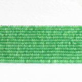 Green Jade Chalcedony Rondelle Faceted Abacus Beads 15in