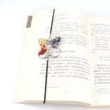 Agate Gravel Wrap Butterfly Elastic Rope Bookmark
