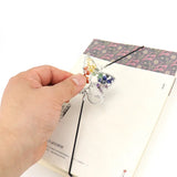 Agate Gravel Wrap Butterfly Elastic Rope Bookmark