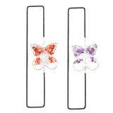 Agate Gravel Wrap Butterfly Elastic Rope Bookmark