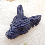 Sand Sun Sitara Wolf Head Gemstone Pendant Bead