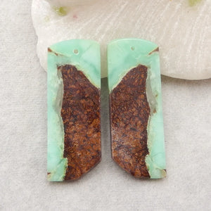 Chrysoprase Natural Gemstone Earring Beads