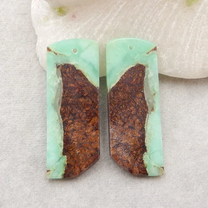 Chrysoprase Natural Gemstone Earring Beads