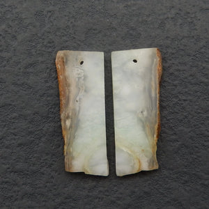 Chrysoprase Gemstone Earring Beads 36x14x3mm