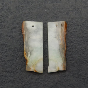 Chrysoprase Gemstone Earring Beads 36x14x3mm