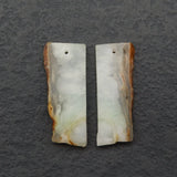 Chrysoprase Gemstone Earring Beads 36x14x3mm
