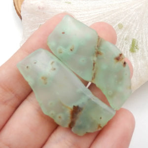 Chrysoprase Gemstone Earring Beads 39x17x4mm