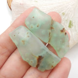 Chrysoprase Gemstone Earring Beads 39x17x4mm