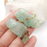Chrysoprase Gemstone Earring Beads 39x17x4mm