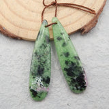 Ruby and Zoisite Gemstone Earring Jewelry