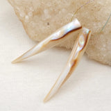 Natural Shell Carved Earring Bead, Fashion Jewelry