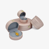 Semicircle Crown Jewelry Box for Wedding Rings Cases