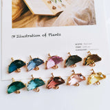 Glass Mixed Eardrop Alloy Necklace Earring Charms