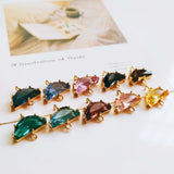 Glass Mixed Eardrop Alloy Necklace Earring Charms