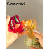 Vintage Flower Acrylic Hair Clips