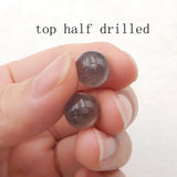 Labradorite Half Drilled Earring Bead For Women 10mm