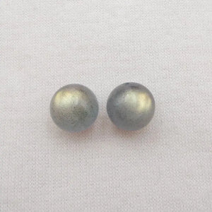 Labradorite Half Drilled Earring Bead For Women 10mm