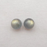 Labradorite Half Drilled Earring Bead For Women 10mm