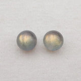 Labradorite Half Drilled Earring Bead For Women 10mm