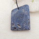 Natural Stone Coral Carved Animal Pendant Bead 51x39x12mm