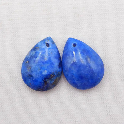 Lapis Lazuli Gemstone Earring Bead 18x13x5mm