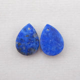 Lapis Lazuli Gemstone Earring Bead 18x13x5mm