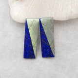 Lapis Lazuli Labradorite Intarsia Earrings Fine Jewelry For Women