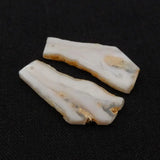 Pink Opal Nugget Earrings 39x19x3mm