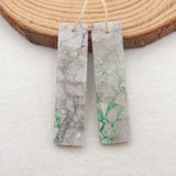 Variscite Gemstone Earrings For Women 43x11x4mm