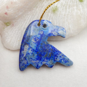 Lapis Lazuli Pendant Necklace Bead 34x38mm Birthday Gift