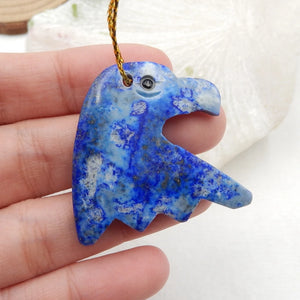 Lapis Lazuli Pendant Necklace Bead 34x38mm Birthday Gift