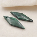 Natural Malachite Earrings Accessories For Women 32x10x4mm 5g