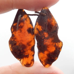 Natural Garnet Earrings Beads, Stone For Earrings Making