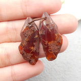 Natural Garnet Earrings Beads, Stone For Earrings Making