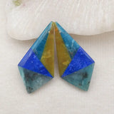 Yellow Opal Blue Apatite Lapis Lazuli Amazonite Earring Bead