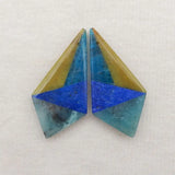 Yellow Opal Blue Apatite Lapis Lazuli Amazonite Earring Bead