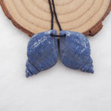 Blue Coral Carved Shell Shap woman Earrings Beads