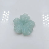 Carved Flower Amazonite Bead For DIY Jewelry Making