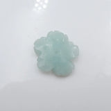Carved Flower Amazonite Bead For DIY Jewelry Making