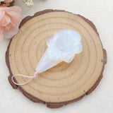 Opalite Carved Flower Pendant Bead 37x20x12mm
