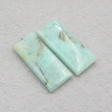 Chrysocolla Earrings Bead 35x15x4mm, Birthday Gift, 9g