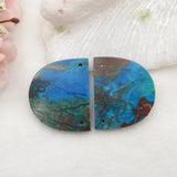 Chrysocolla Earrings Beads Semi-Precious Stone Jewelry