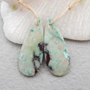 Chrysocolla Earrings Beads Birthday Gift