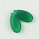 Green Agate Earrings Beads for Women Jewelry Making DIY